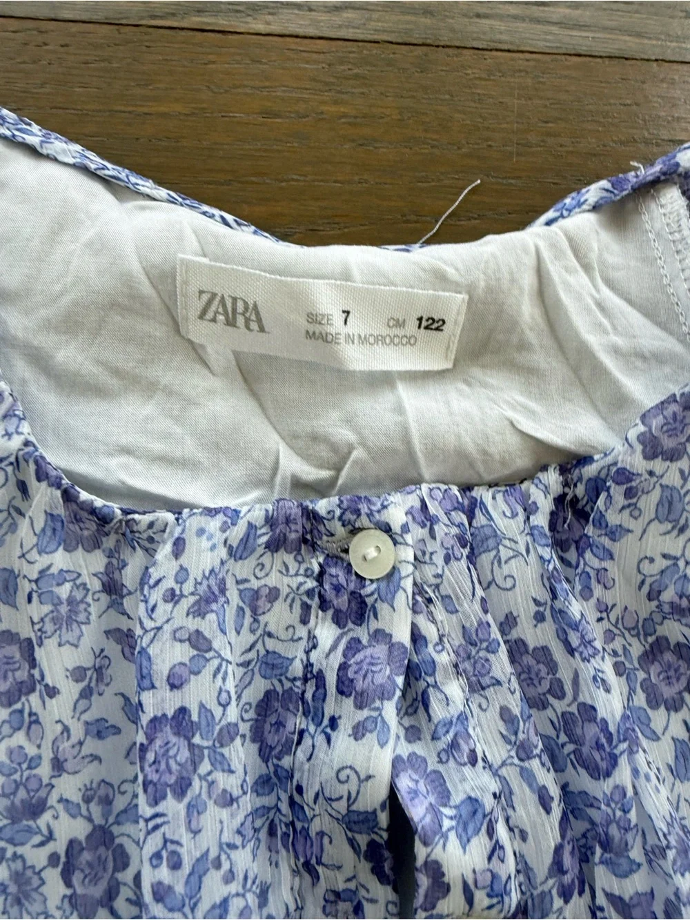 Zara Lavander and White Floral girls Matching Set with skirt